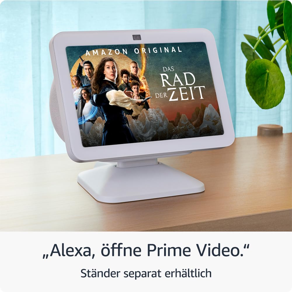 Smart Display 8 Zoll mit HD Touchscreen, 3D Audio, Smart-Home-Steuerung, Videotelefonie & Entertainment – Anthrazit